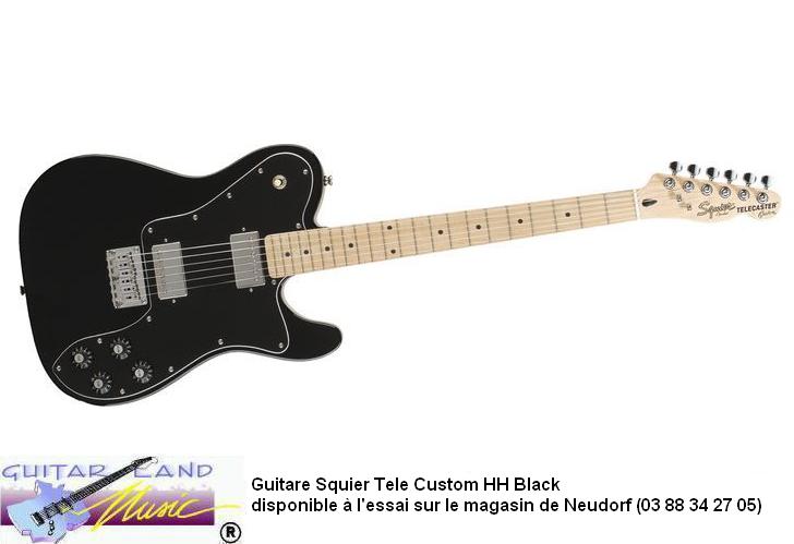 Guitare Squier Tele Vintage Modified Custom HH Black